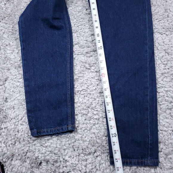Zara Mom Fit High Rise Slim Ankle Jeans Dark Wash Blue Women's Size US 0 EU 32 - Picture 10 of 10